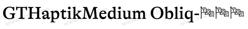 GTHaptikMedium Obliq字体转换